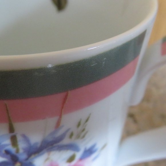 Valerie PFEIFFER Porcelain Cup Floral 8 oz. Capacity (224C) - Picture 3 of 5